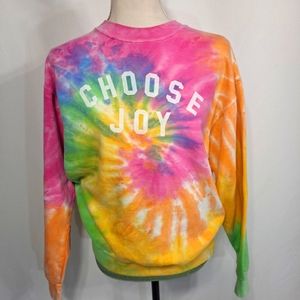 The Shop Forward Tie Dye Choose Joy Sweatshirt